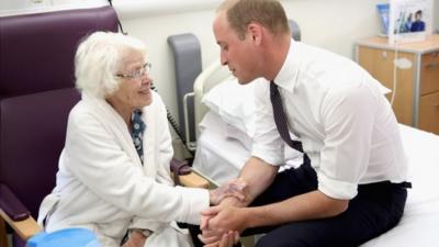 Prince William with Teresa Jones