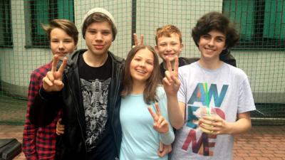 Children in Warsaw, Poland