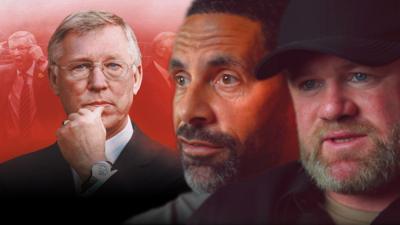 Sir Alex Ferguson, Rio Ferdinand and Wayne Rooney