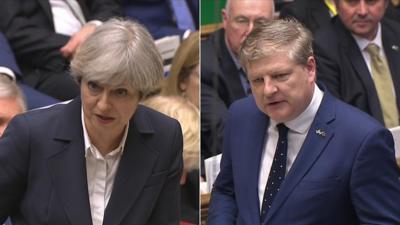 Theresa May and Angus Robertson