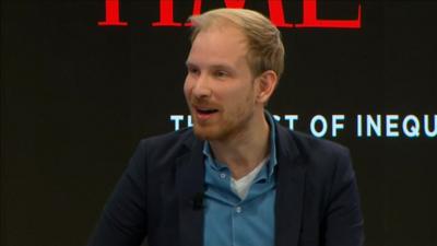 Rutger Bregman at Davos