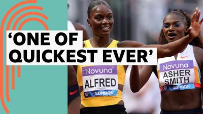 Julien Alfred and Dina Asher-Smith
