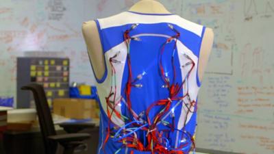 A vest which turns sounds into vibrations