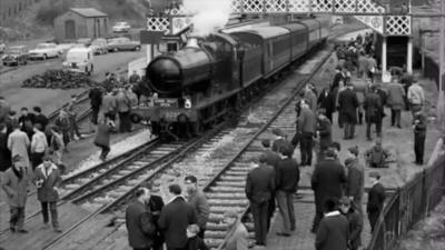 The first Severn Valley Railway train