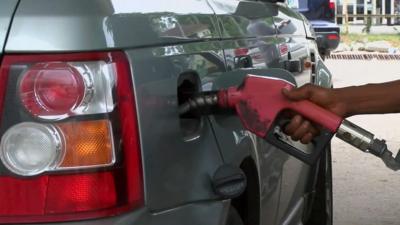 Car at petrol station