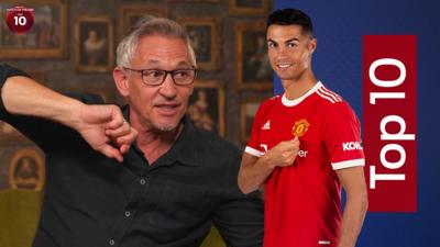 Gary Lineker and Cristiano Ronaldo