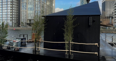 The floating sauna that has opened at Liverpool's Princes Dock