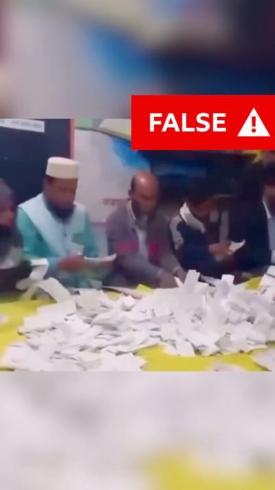 Flase image flagged by BBC Verify