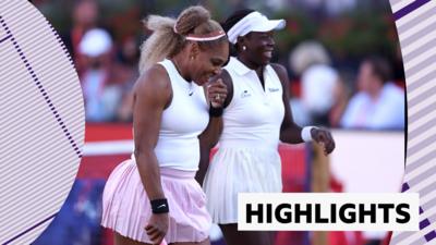 Serena Williams and Victoria Mboko smile together