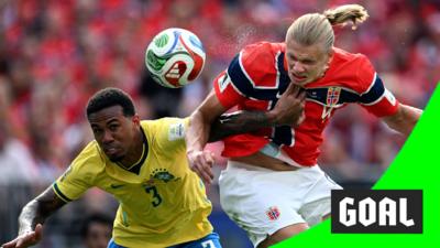 Erling Haaland scores for Norway