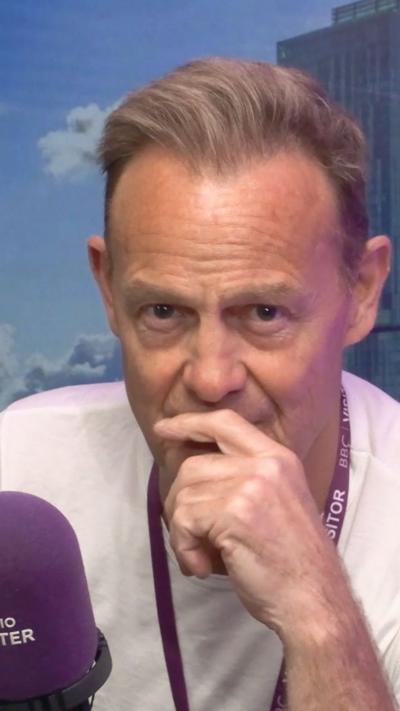 Jason Donovan chatting to BBC Radio Manchester 