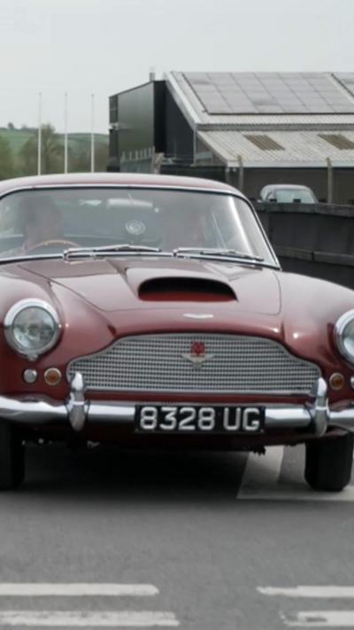 Aston Martin restored and outside the museum in Somerset