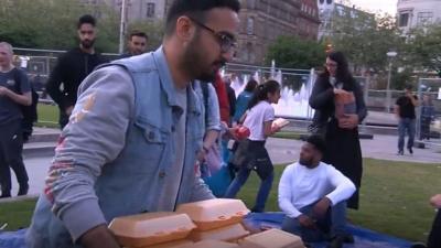 Muslims in Manchester break their fast