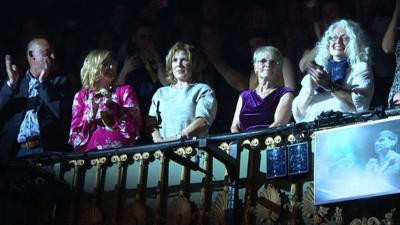 Take That's mums attend musical