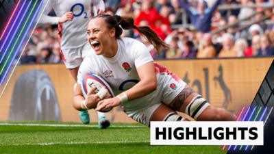 Maddie Feaunati scores for England