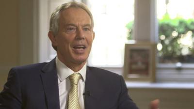 Tony Blair in interview