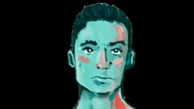 Artistic rendering of the face of missing Jhosivani Guerrero de la Cruz