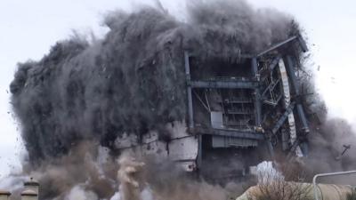 Longannet Power Station demolition