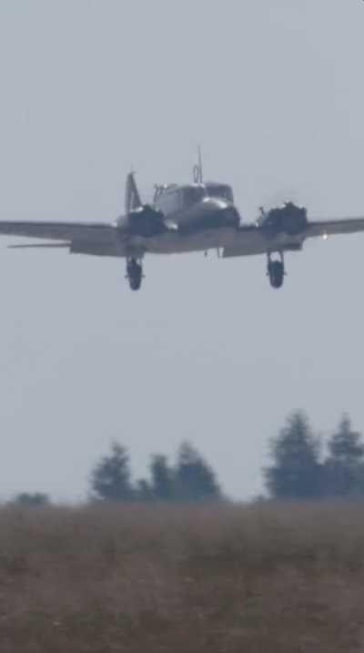 World War Two plane in flight