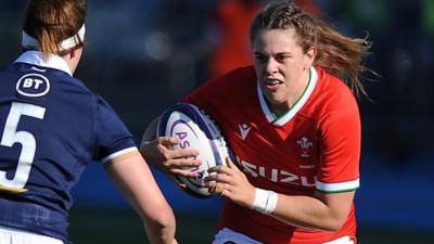 Natalia John attacks for Wales