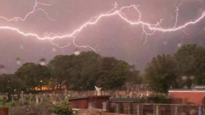 Lightning in Bridlington