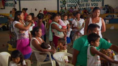 Venezuelans seeking refuge in Brazil