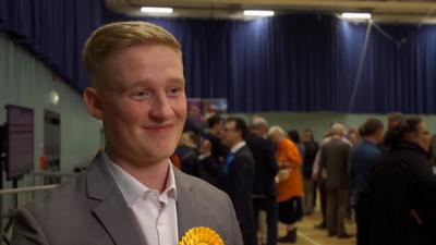 George Blundell at election count in Windsor and Maidenhead