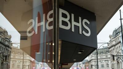 BHS Shop sign