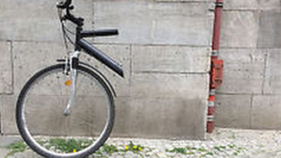 Half of a bicycle on sale on ebay in Germany