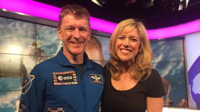 Tim Peake on the NR sofa