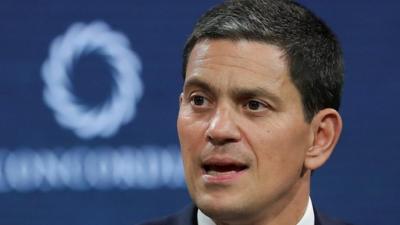 Former foreign secretary David Miliband