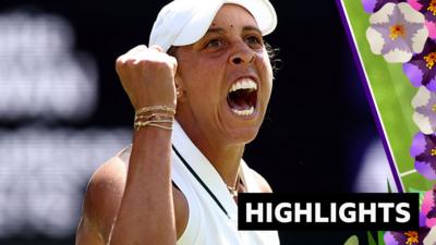 Madison Keys cheers 