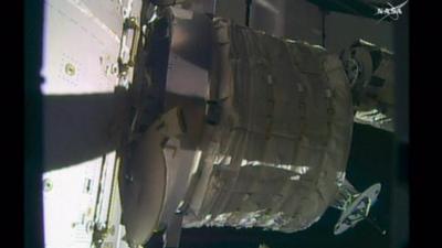 The Bigelow Expandable Activity Module, or BEAM, is attached to the International Space Station