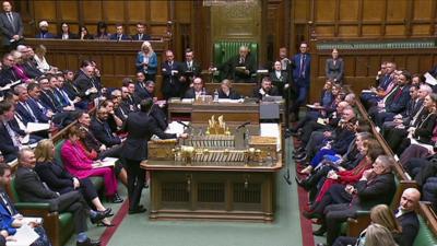 Front benches at PMQs