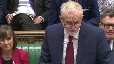 Jeremy Corbyn at PMQs