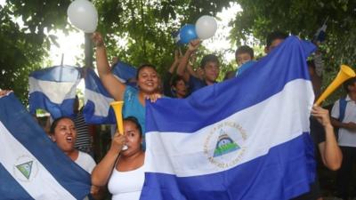 The release was celebrated by friends and relatives of those freed