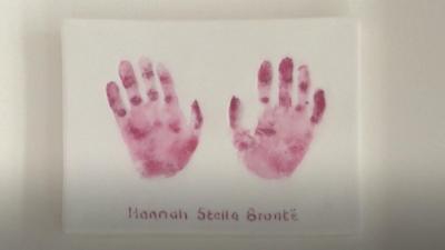 Hannah Bronte's hands