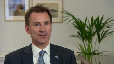 Health secretary Jeremy Hunt