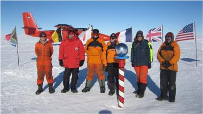 European scientists have flown instruments back and forth across the South Pole to map its hidden depths.