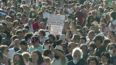 Madrid protesters