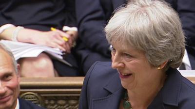 Theresa May at PMQs