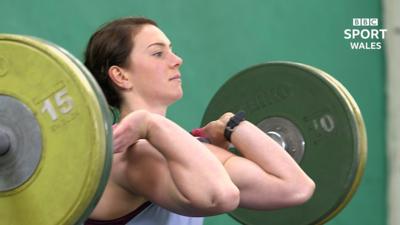 Welsh weightlifter Laura Hughes