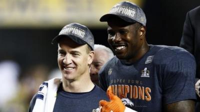 Denver's Peyton Manning and Super Bowl MVP Von Miller