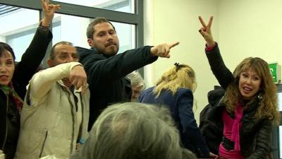 Greek protestors in court