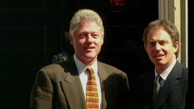 Bill Clinton and Tony Blair