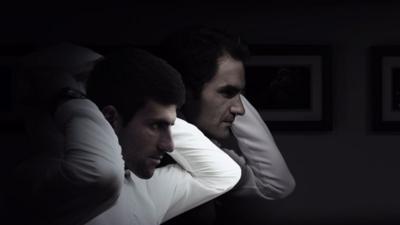 Novak Djokovic and Roger Federer