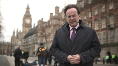 Quentin Letts outside Parliament