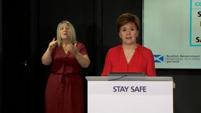 Nicola Sturgeon has outlined how people can enjoy beer gardens safely as they reopen.