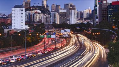 cars driving in sydney