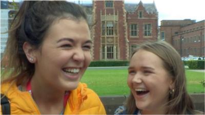 Belfast University freshers talk about starting university